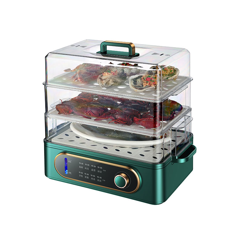 DH-006 Vapeur électrique empilable à 3 niveaux pour cuisson simultanée rapide