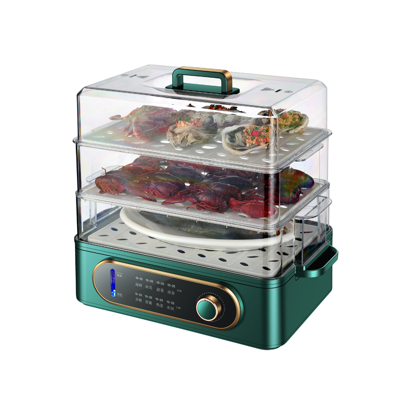 DH-006 Vapeur électrique empilable à 3 niveaux pour cuisson simultanée rapide